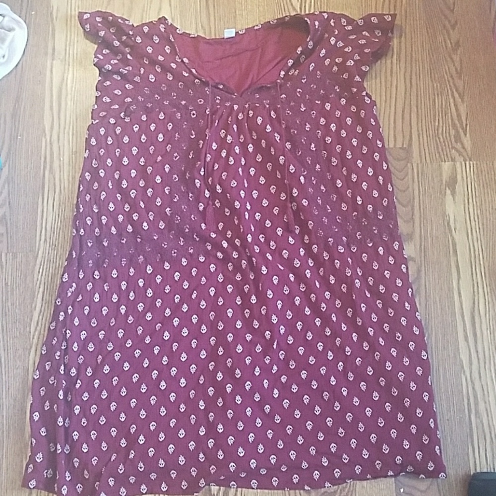 Old navy burgundy dress size xxl